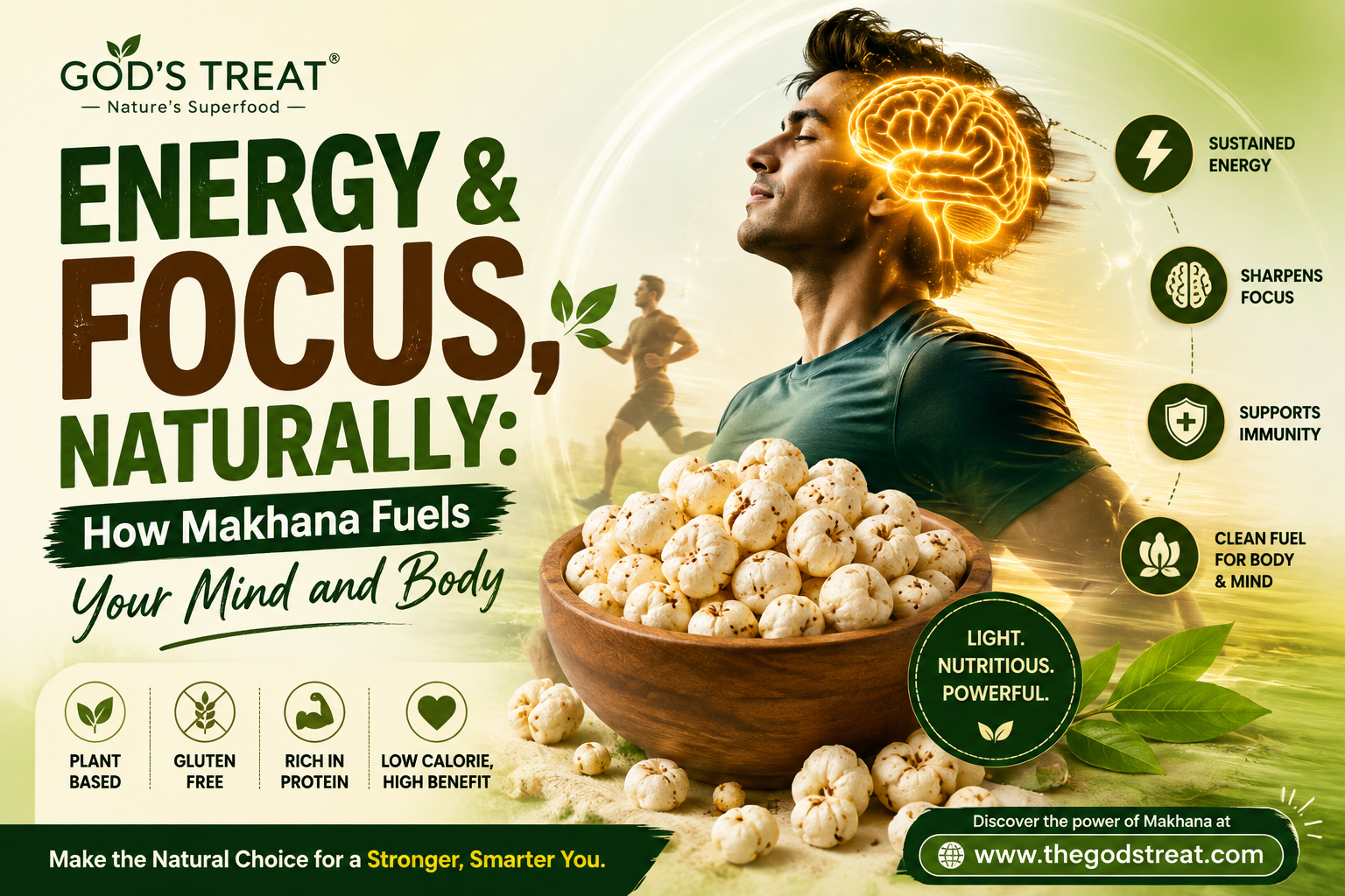 GT Makhana Energy & Focus, Naturally: How Makhana Fuels Your Mind and Body